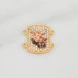 Herraje Placa San Miguel 2.4 g / 1.05 cm Tres Oros 18K