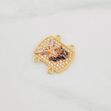Herraje Placa San Miguel 2.4 g / 1.05 cm Tres Oros 18K
