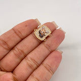 Herraje Placa San Miguel 2.4 g / 1.05 cm Tres Oros 18K
