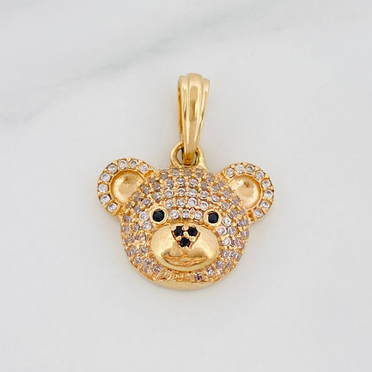 Dije Rostro Oso 2.95 g / 2.05 cm Oro Amarillo 18K