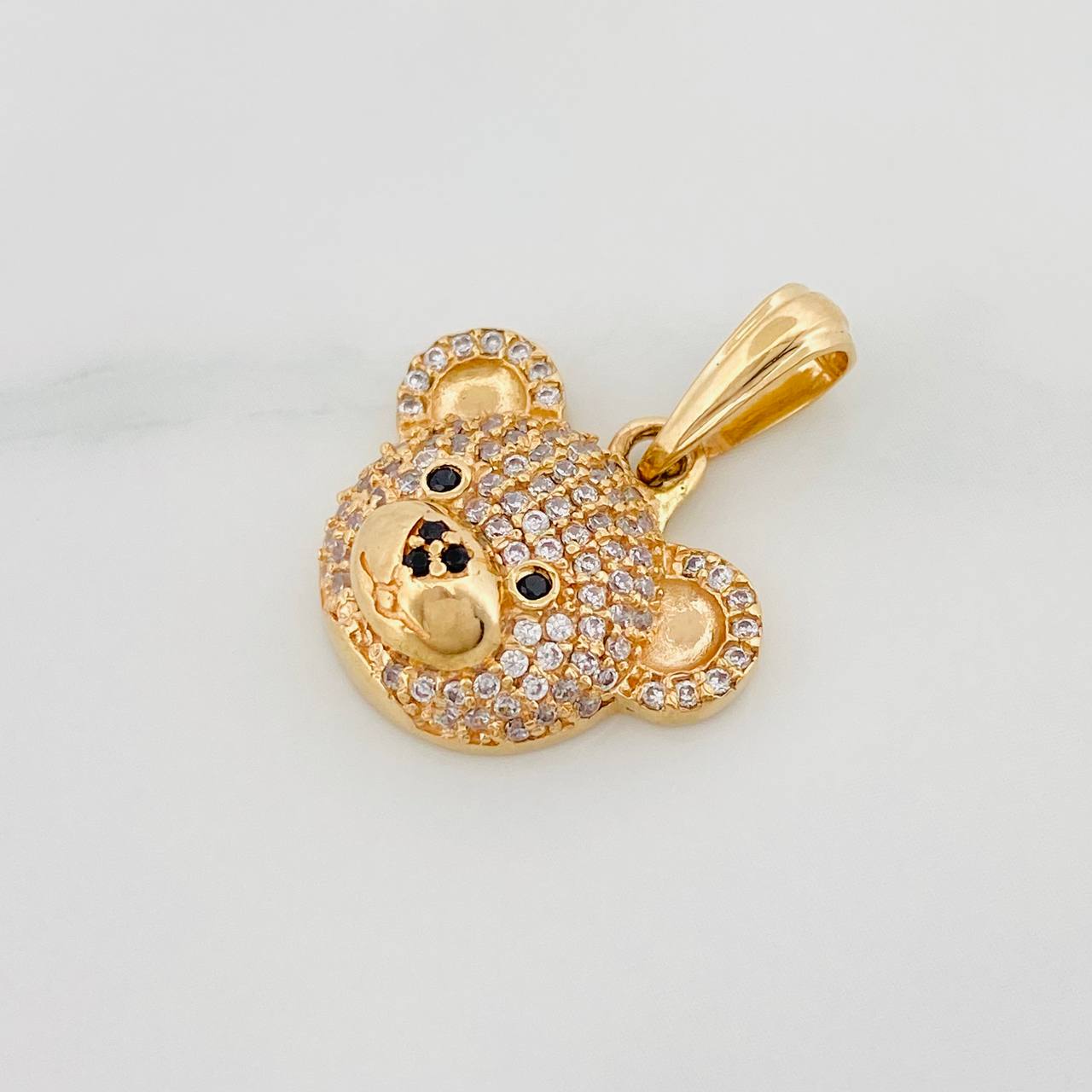 Dije Rostro Oso 2.95 g / 2.05 cm Oro Amarillo 18K