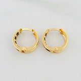 Candongas Carril 1.7 g / 1.3 cm Oro Amarillo 18K