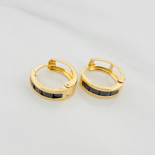 Candongas Carril 1.65 g / 1.3 cm Oro Amarillo 18K