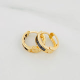Candongas Carril 1.65 g / 1.3 cm Oro Amarillo 18K