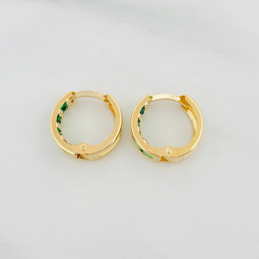 Candongas Carril 1g / 1.1cm Oro Amarillo 18K