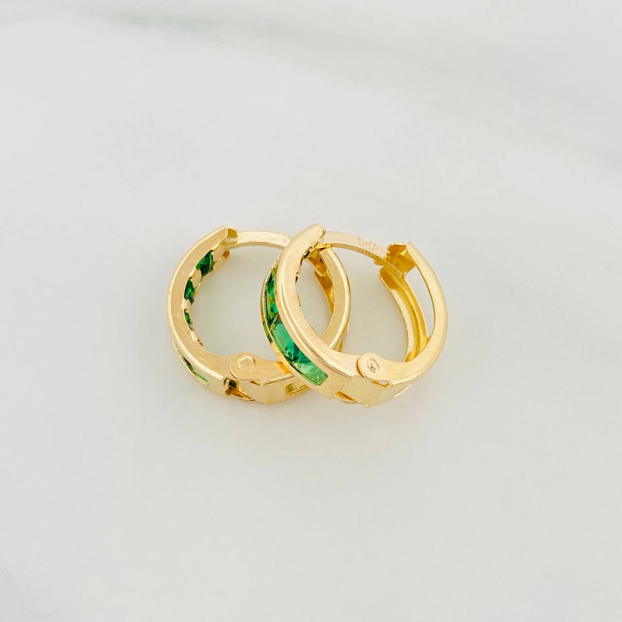 Candongas Carril 1g / 1.1cm Oro Amarillo 18K