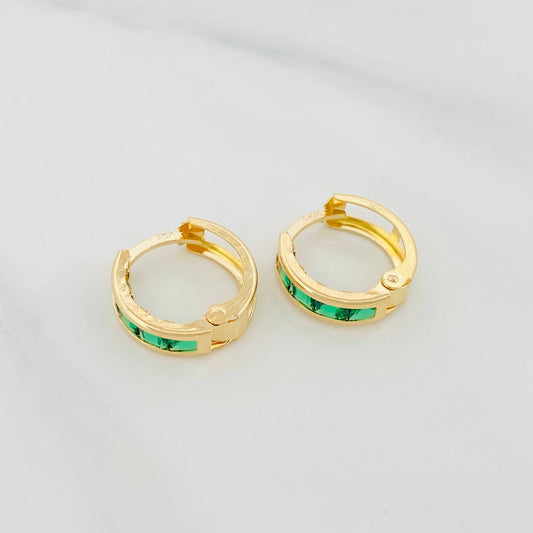 Candongas Carril 1.55 g / 1.2 cm Oro Amarillo 18K