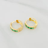 Candongas Carril 1 g / 1.1 cm Oro Amarillo 18K