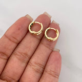 Candongas Carril 1.55 g / 1.2 cm Oro Amarillo 18K