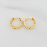 Candongas Carril 1.7 g / 1.3 cm Oro Amarillo 18K