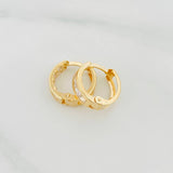 Candongas Carril 1.7 g / 1.3 cm Oro Amarillo 18K