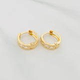 Candongas Carril 1.7 g / 1.3 cm Oro Amarillo 18K