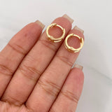 Candongas Carril 1.7 g / 1.3 cm Oro Amarillo 18K
