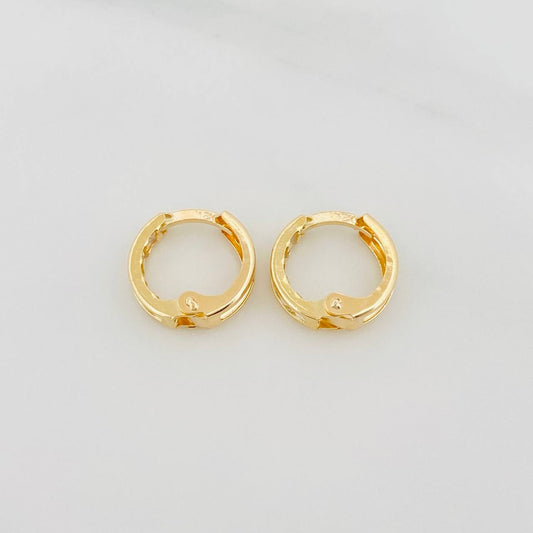 Candongas Carril 1.7 g / 1.2 cm Oro Amarillo 18K