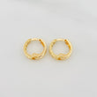 Candongas Carril 1.1 g / 1 cm Oro Amarillo 18K
