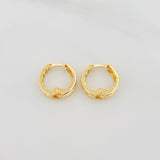 Candongas Carril 1.1 g / 1 cm Oro Amarillo 18K