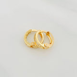 Candongas Carril 1.1 g / 1 cm Oro Amarillo 18K