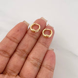 Candongas Carril 1.1 g / 1 cm Oro Amarillo 18K