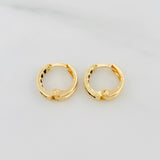 Candongas Carril 1 g / 1.1 cm Oro Amarillo 18K
