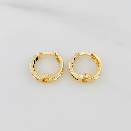 Candongas Carril 1 g / 1.1 cm Oro Amarillo 18K