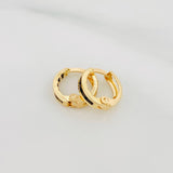 Candongas Carril 1.05 g / 1 cm Oro Amarillo 18K