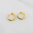 Candongas Carril 1.05 g / 1 cm Oro Amarillo 18K