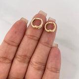 Candongas Carril 1.05 g / 1 cm Oro Amarillo 18K