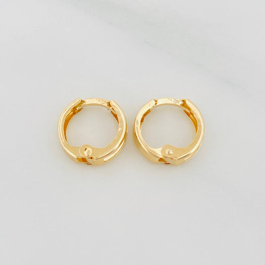 Candongas Carril 1 g / 1.1 cm Oro Amarillo 18K
