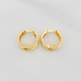 Candongas Carril 0.95 g / 1.1 cm Oro Amarillo 18K