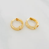Candongas Carril 1 g / 1.1 cm Oro Amarillo 18K