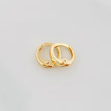 Candongas Carril 0.6 g / 0.8 cm Oro Amarillo 18K