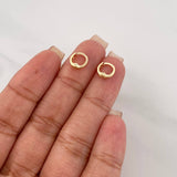 Candongas Carril 0.6 g / 0.8 cm Oro Amarillo 18K
