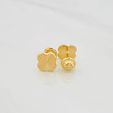 Topos Trebol 0.75 g / 8 mm Oro Amarillo 18K