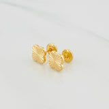 Topos Trebol 0.75 g / 8 mm Oro Amarillo 18K
