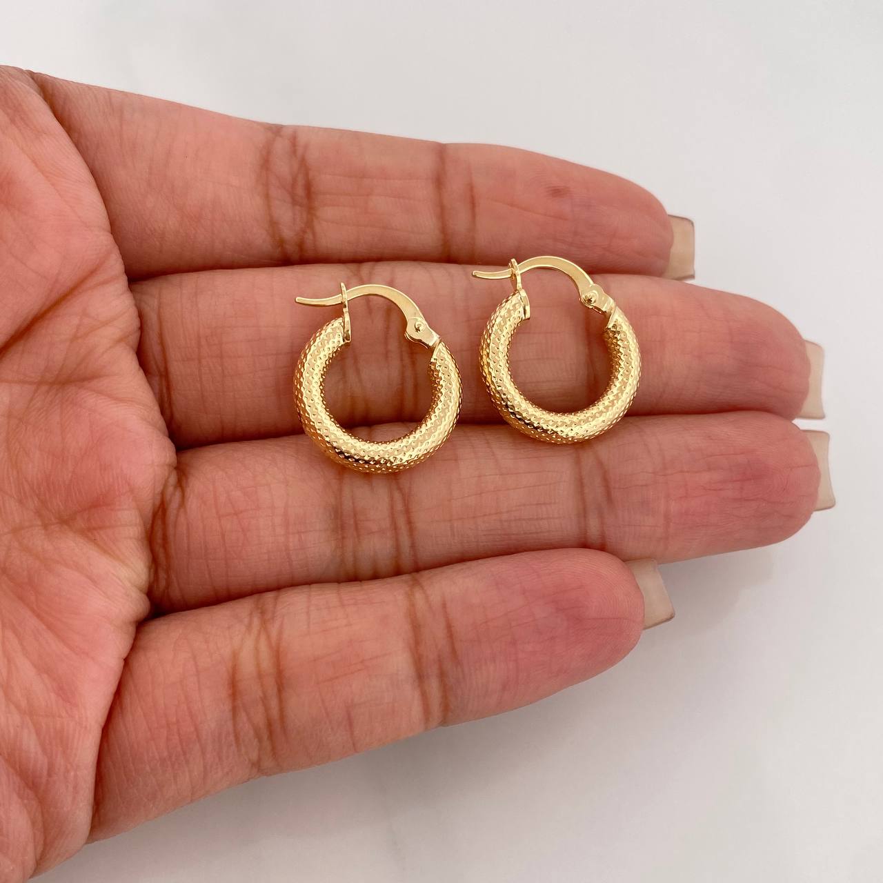 Candongas Tefi 1.95 g / 1.08 cm Oro Amarillo 18K