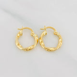 Candongas Melcocha 1.15 g / 1.05 cm Oro Amarillo 18K