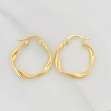 Candongas Melcocha 1.45 g / 2 cm Oro Amarillo 18K