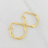 Candongas Melcocha 1.45 g / 2 cm Oro Amarillo 18K