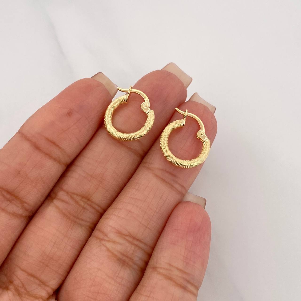 Candongas Jaz 1.15 g / 1.05 cm Oro Amarillo 18K