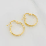 Candongas Kuki 1.3 g / 1.07 cm Oro Amarillo 18K