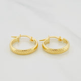 Candongas Kuki 1.3 g / 1.07 cm Oro Amarillo 18K