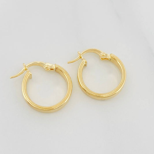 Candongas Kuki 1.6 g / 1.07 cm Oro Amarillo 18K
