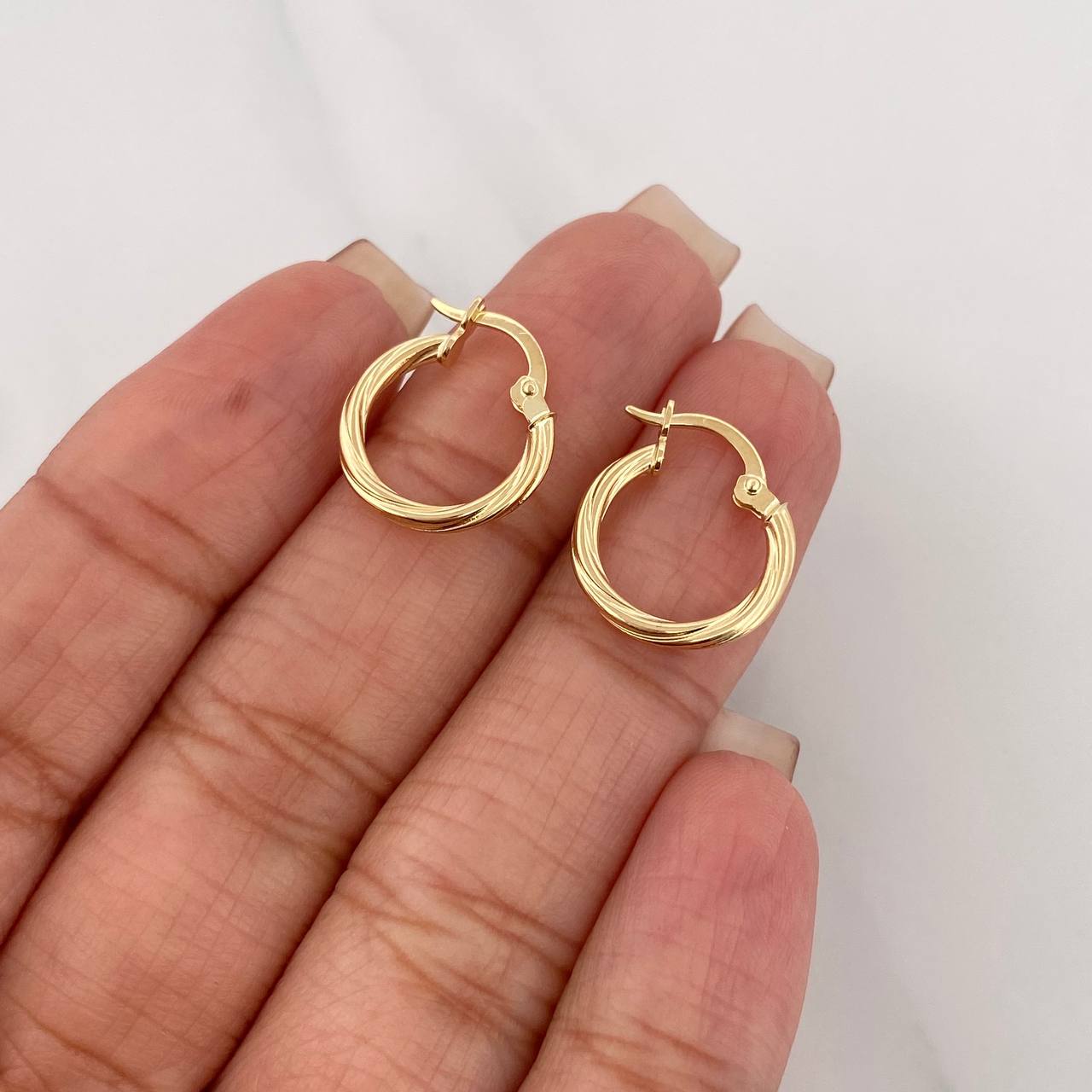 Candongas Mary 1.05 g / 1.05 cm Oro Amarillo 18K