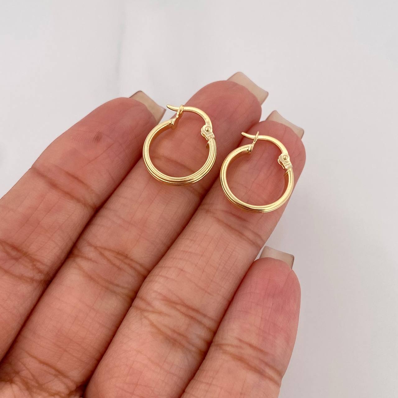 Candongas Andy 1.15 g / 1.06 cm Oro Amarillo 18K
