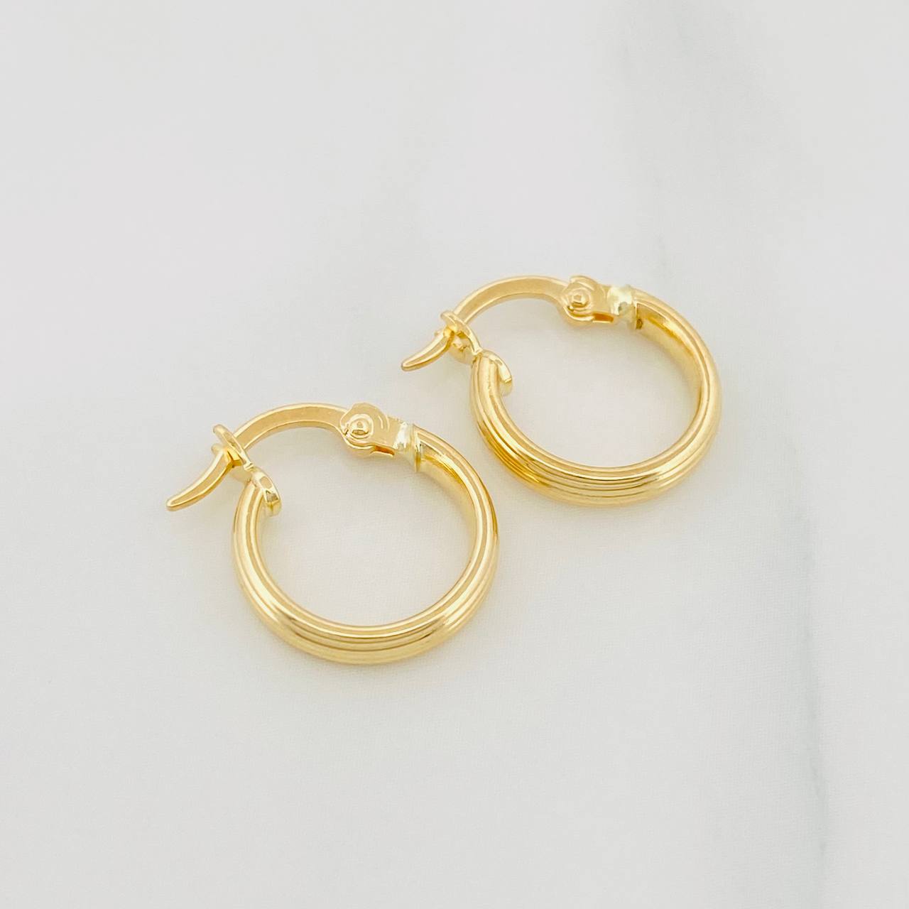 Candongas Andy 1.1 g / 1.04 cm Oro Amarillo 18K