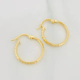 Candongas Lucero 1.2 g / 2 cm Oro Amarillo 18K