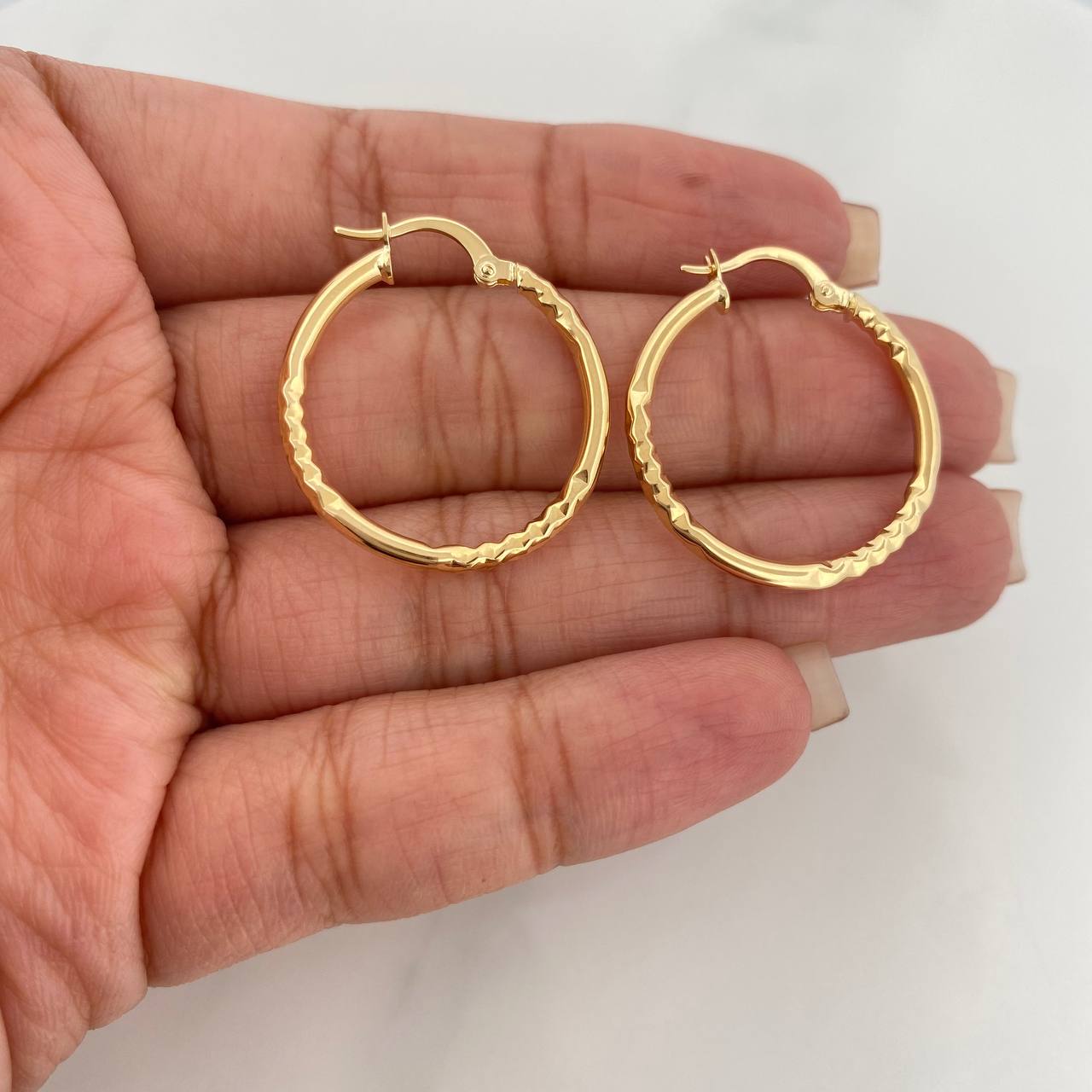 Candongas Megan 1.9 g / 2.6 cm Oro Amarillo 18K