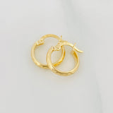 Candongas Burbujas 1.05 g / 1.03 cm Oro Amarillo 18K