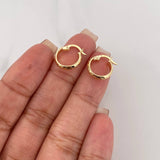 Candongas Burbujas 1.05 g / 1.03 cm Oro Amarillo 18K