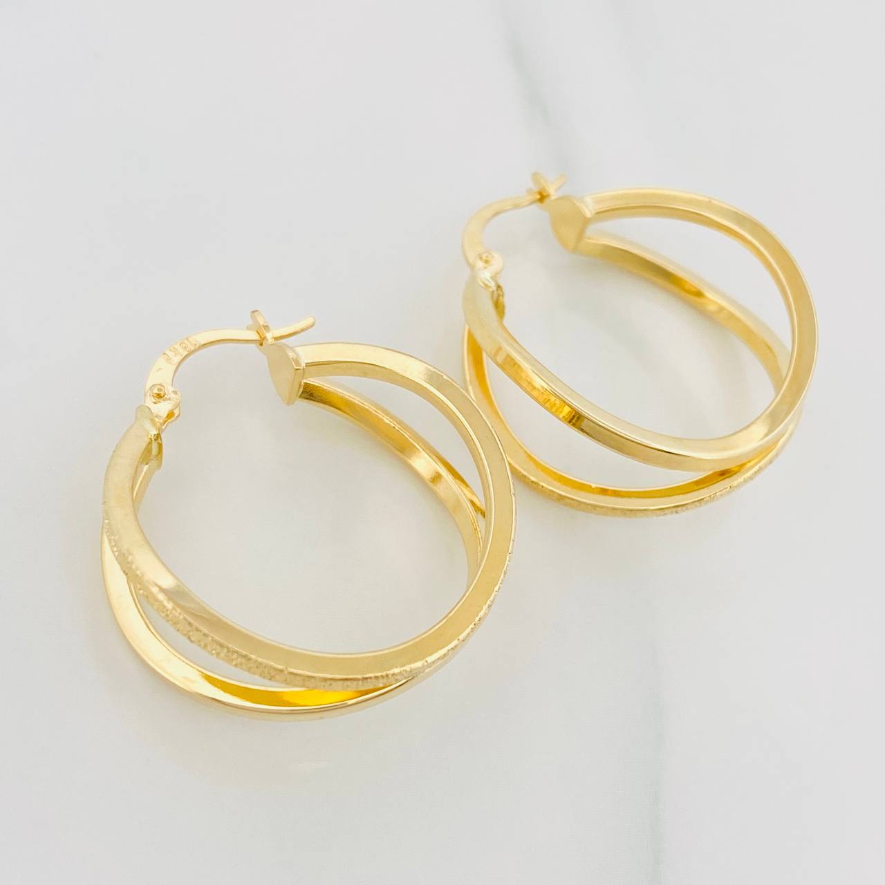 Candongas Juani 3.3 g / 3 cm Oro Amarillo 18K